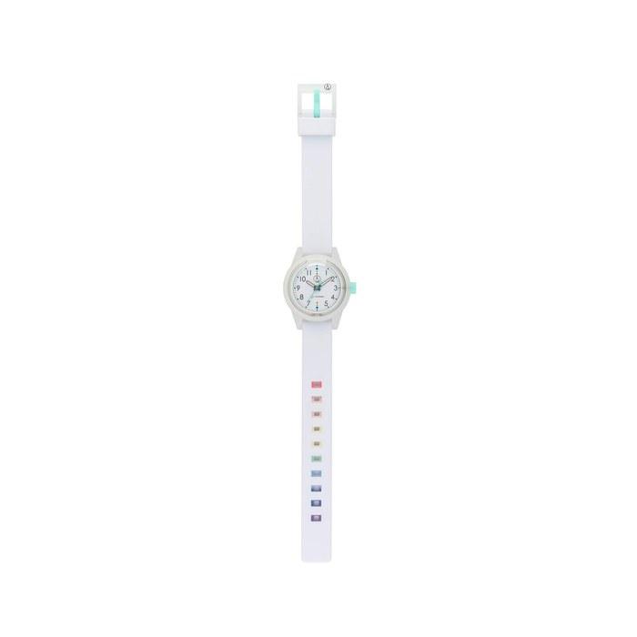 Q&Q SmileSolar Watch Solar Analog Matching Style Waterproof Urethane Band RP26-009 Men's White