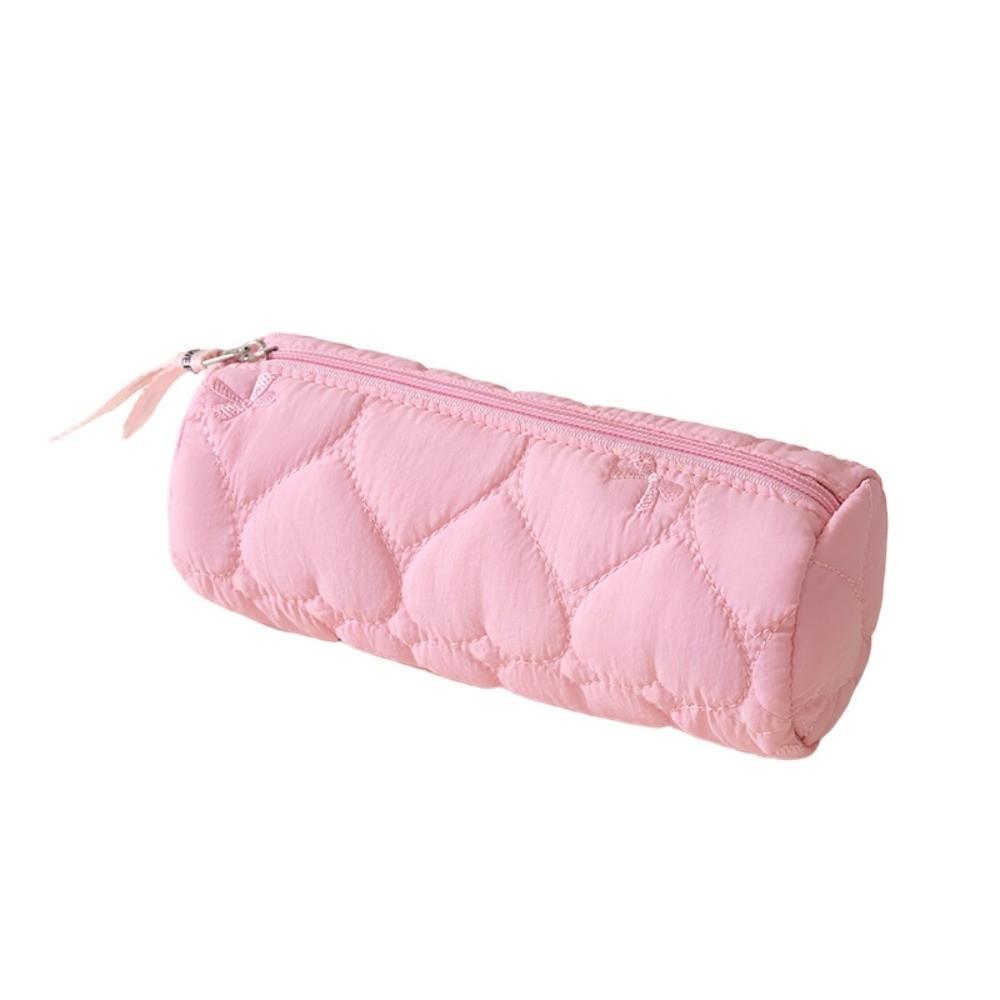 Large Capacity Pencil Case Love Bowknot Design Pencil Box New Makeup Brush Organizer for Students