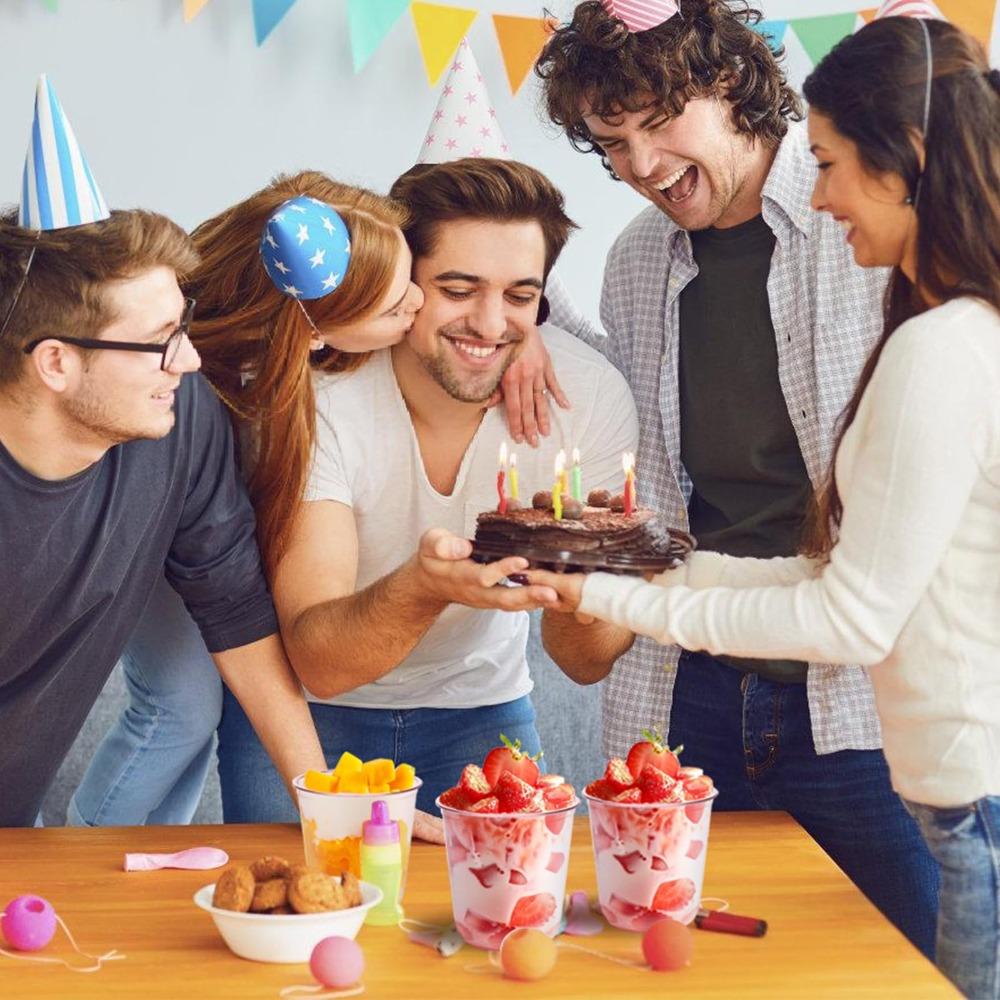 50pcs Pink Plastic Cups 12oz Disposable Stemless Wine Glasses for Cocktail Cute Clear Cocktail Wine Glasses Pink Party Cups