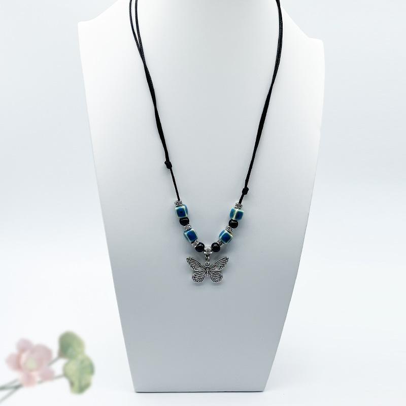 Accessories, Jewelry, Woven Beaded Sweater Chain, Ceramic Necklace, Female Niche Feeling Does Not Fade