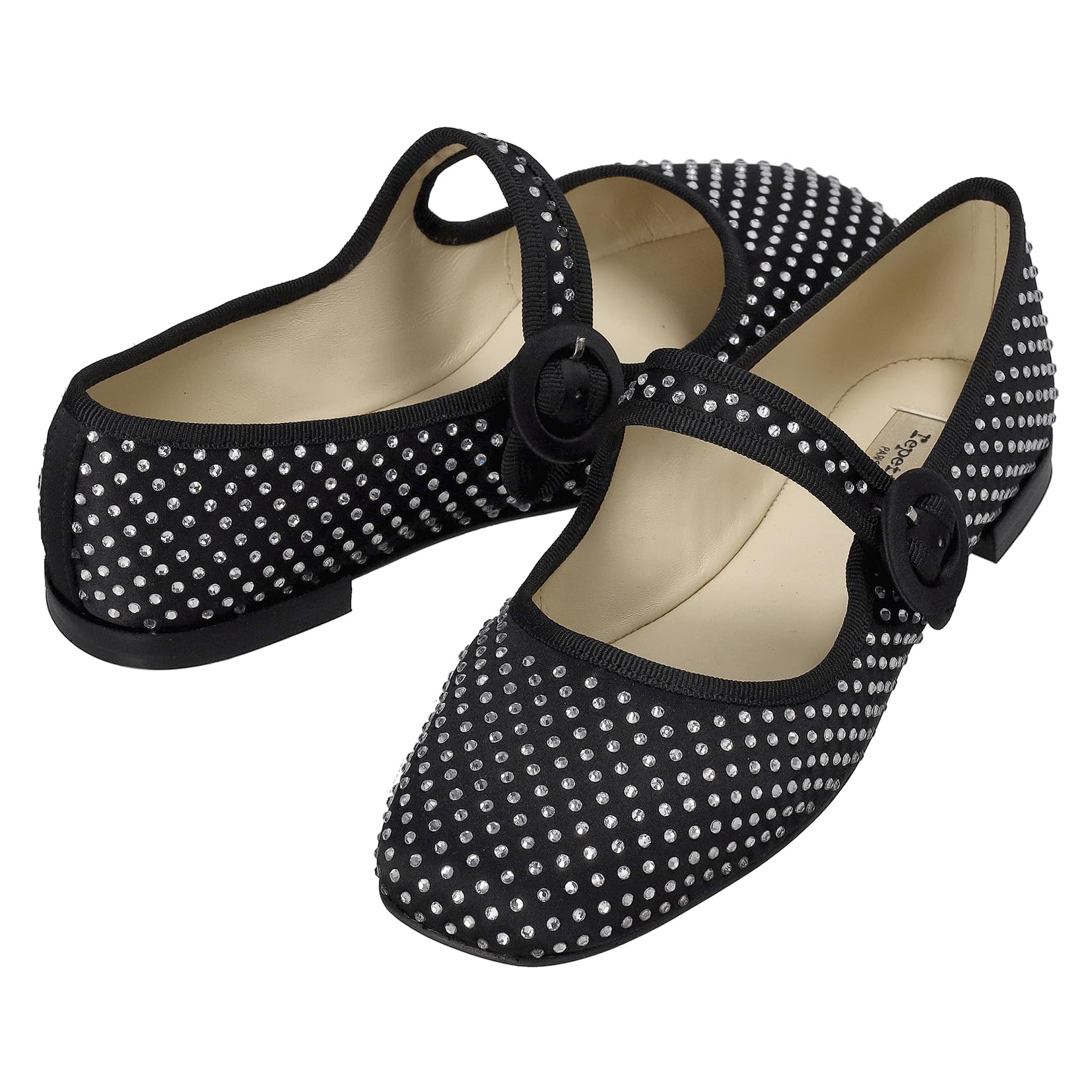 

Repetto Ballet Flats Size cm Women s V4194SATSTD, Black, 25.0 (Used) чорний