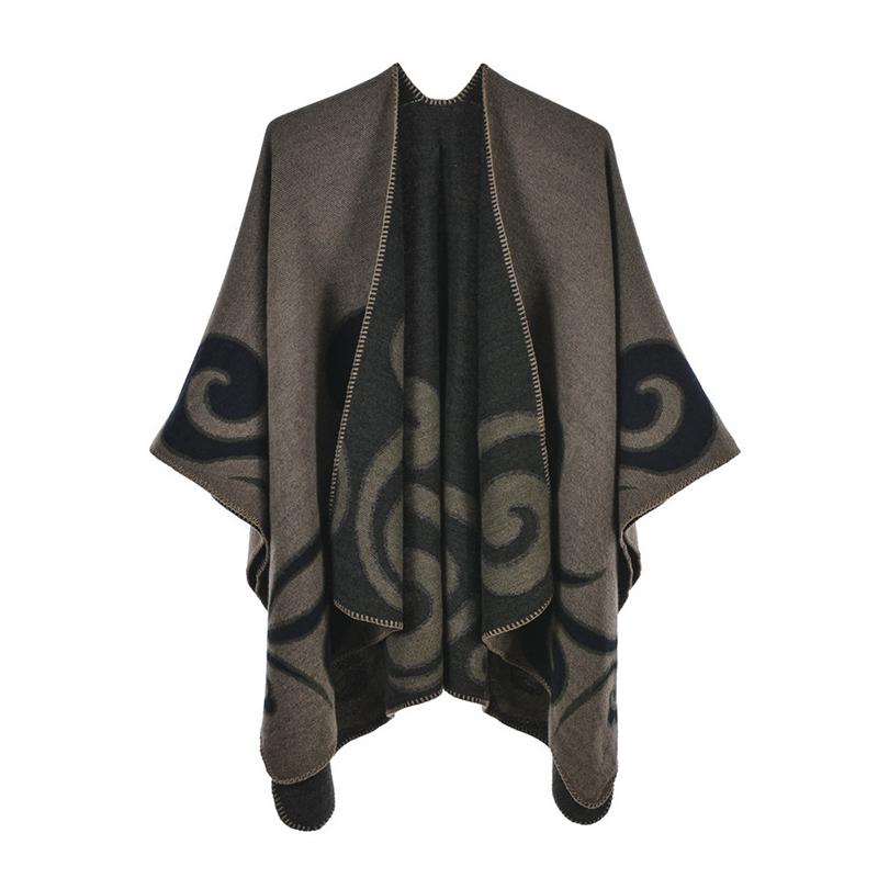 New Fashion Imitation Cashmere Women Print Scarf Winter Warm Shawl Wrap Female Knitted Warm Comfortable Wild Soft Thick Blanket