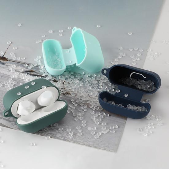 1 Set Headphone Cushion Full Coverage Wear-resistant Tight Fit Anti-shock Comfortable Touch 360 Degree Protection with Hanging Buckle Earphone