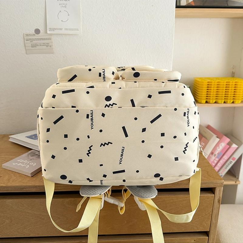 Girls' Junior High School School Bags Cute Printed Backpack High School Student Lightweight SchoolBags Large Sized Computer Bag for College Students