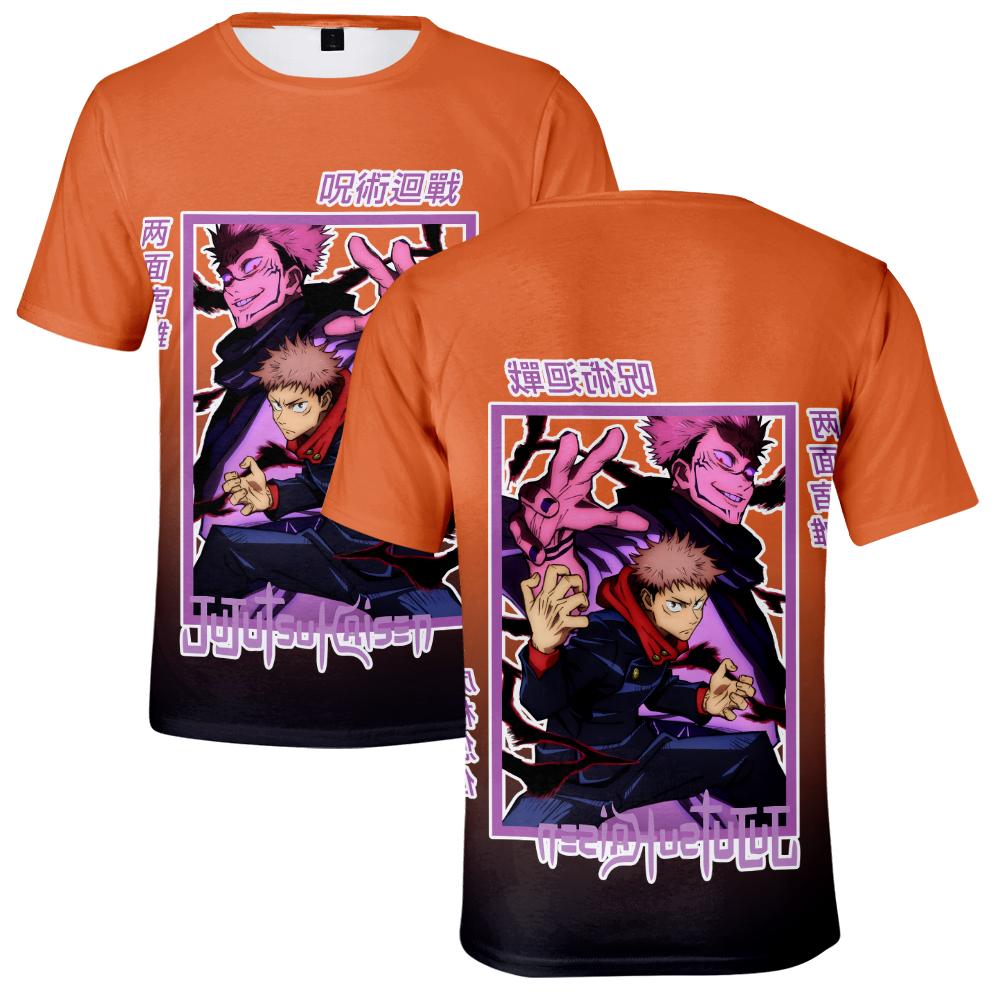 Jujutsu Kaisen T Shirt for Men Summer Clothing Jujutsu Kaisen O Neck Anime Man T-shirt for Male Oversized New Men T-shirts Tops XS