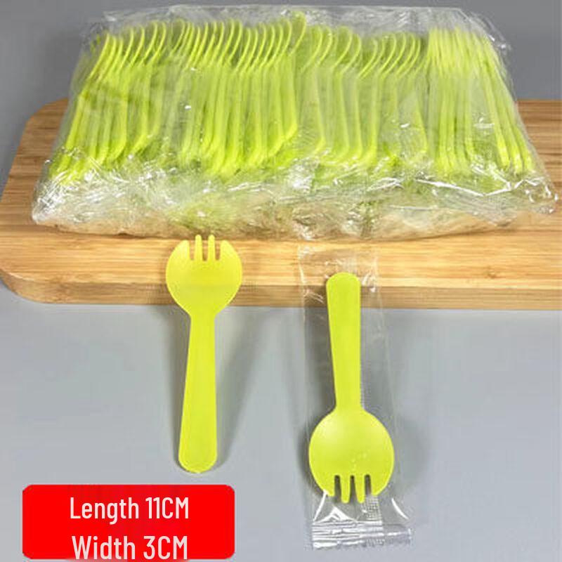 ZISIZ Individually Wrapped Disposable Spoon & Fork
