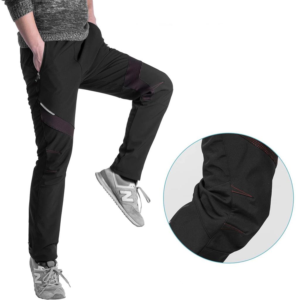 Patrol windproof sports trousers for cycling and trekking, size XL - black