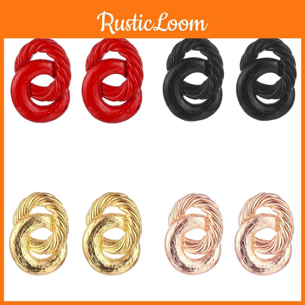 Stylish Geometric Alloy Hoop Earrings For Women Perfect For Any Occasion