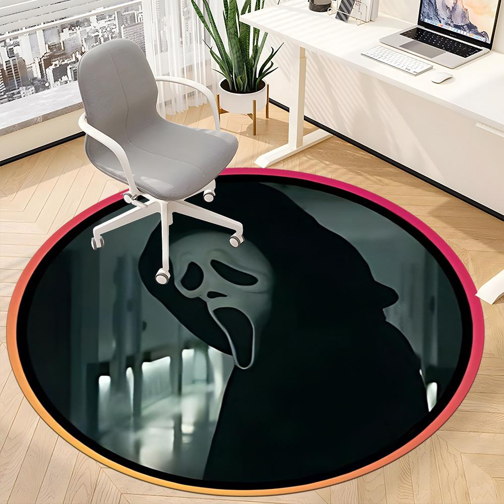 1pc Scream Mask Chair Carpet for Office, Non-slip, Soft and Durable Office Rug, Perfect for Office yy251225077