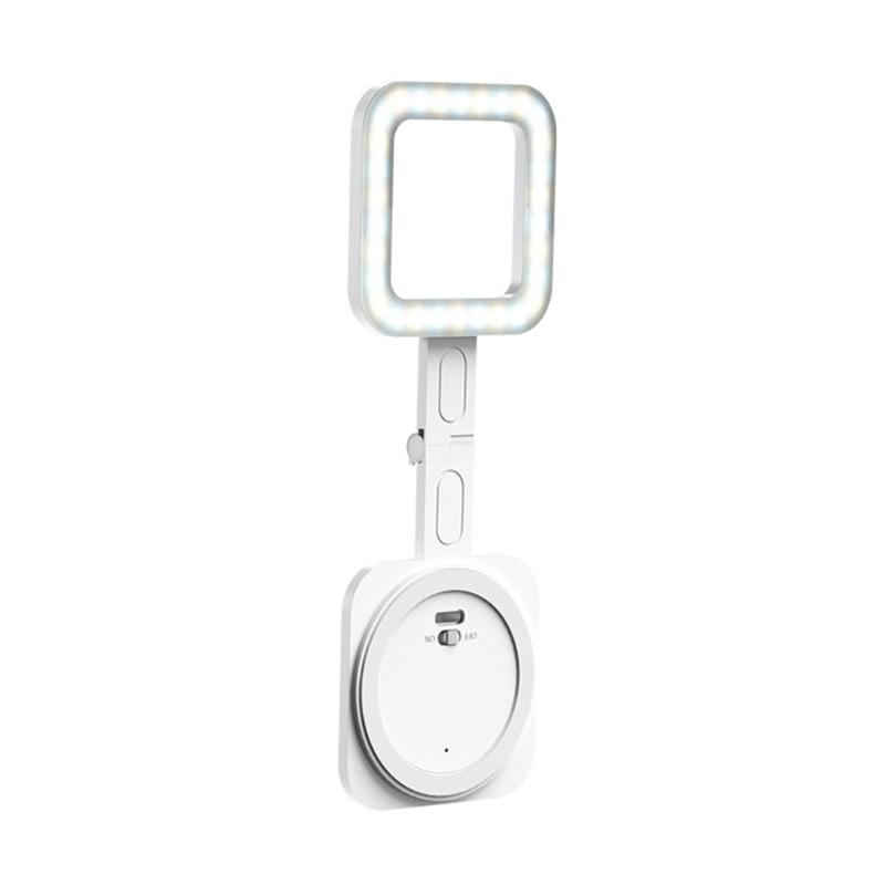 

Rechargeable LED Fill Light Magnetic Attachment For Mobile Phone Content Creators Makeup Adjustable Temperature Foldable 1