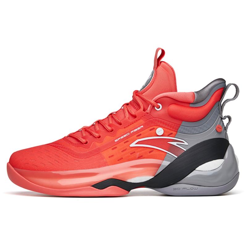 Anta KT7 April Fool s Day Nitrogen Technology Rebound High-Top Performance Basketball Shoes Men s Red Gray Sneakers 112221101-7 40
