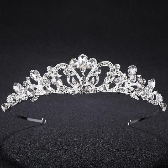 Miallo European Classic Princess Tiaras And Crowns Austrian Crystal Headpieces Wedding Hair Jewelry For Bride Hairstyle