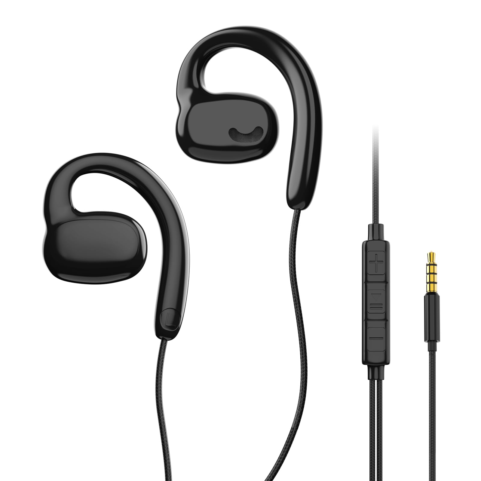 

Wired Wired Earphones Type C Open Ear Earphones with Earphones with Microphone that do not block your Evolved from bone conduction Earphones for