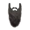 Fake Beard Role-playing Costume Old Man Mustache Beard with Elastic Rope Facial Hair Accessory for Halloween Cosplay Party Supplies