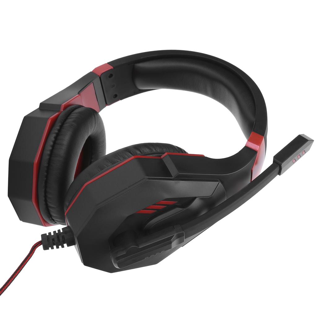 HeadMounted Gaming Headset Single 3.5mm Interface with Microphone Stereo Surround