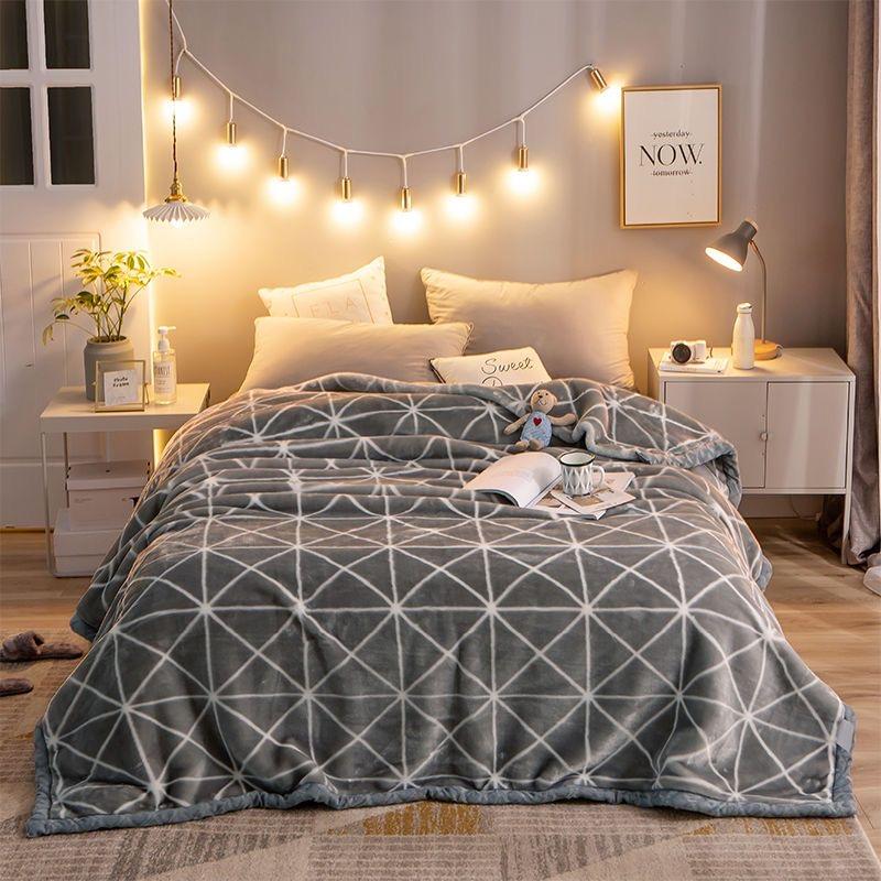 Winter Dicke Warme Doppel Decke Erwachsene Kinder Bettlaken Tröster Bett Tagesdecke Hochwertige Gesunde Raschel Decken