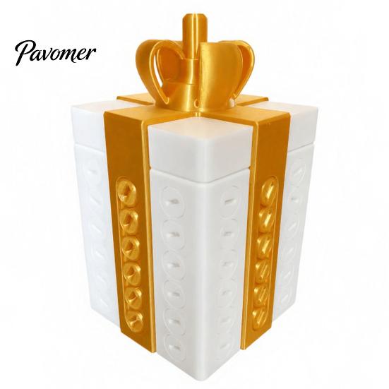 Holiday Gift Packaging 3D Printed Puzzle Box with Hidden Storage Compartment for Pranks And Decorative Bow Shaped Boxes Party Surprises, Reusable