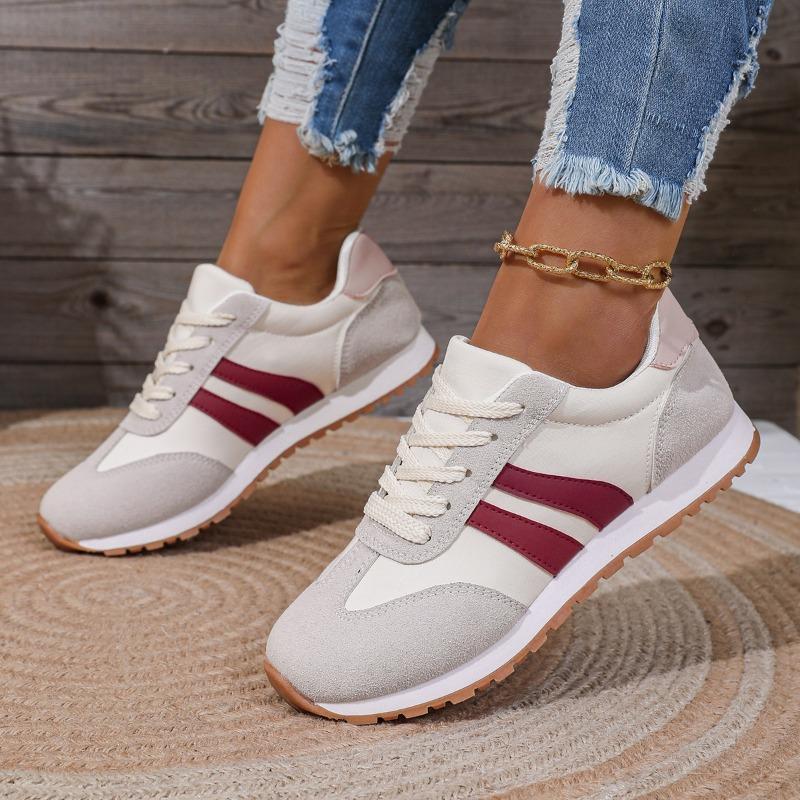 Women's Shoes Fashion Platform Sneakers  Casual Shoes For Women Summer New Striped Large Vulcanized Shoe Zapatillas De Mujer