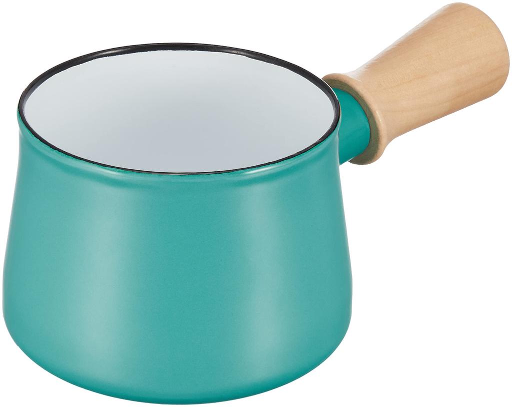 Pearl Metal Milk Pan, 10cm, Enamel, Blue, Petit, HB-5067