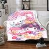 1pc Sanrio2 Blanket, Gift, for Men and Women, Soft Blanket, Good for Sofa Bed Couch Travel, Lightweight Flannel Blanket