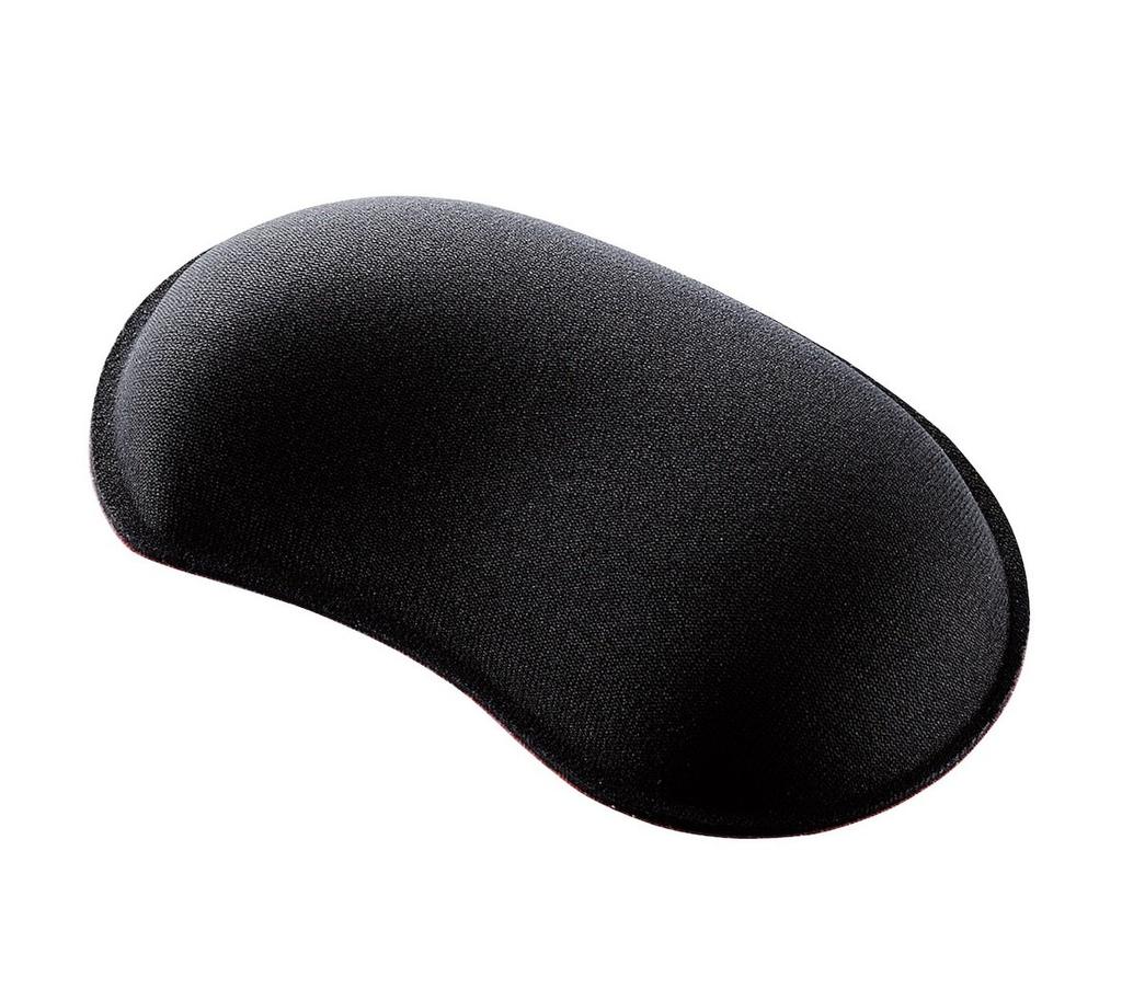 Elecom MMO Gel Wrist Rest, Stuffiness-Resistant, Black, MOH-DUXBK