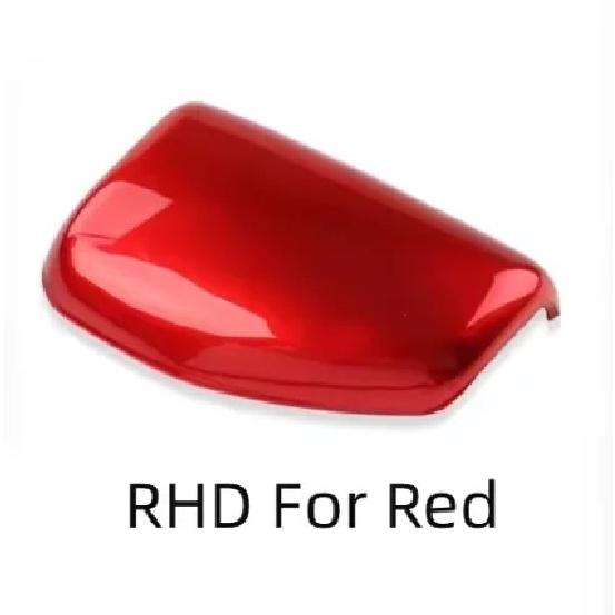 For Hyundai Elantra CN7 N -2025 LHD Red Carbon Fiber Gear Shift Knob Cover Trim Interior Accessories
