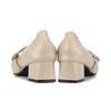 Barbara Lambskin Shirring Jewel Mary Jane Pumps 4cm Bbj120be