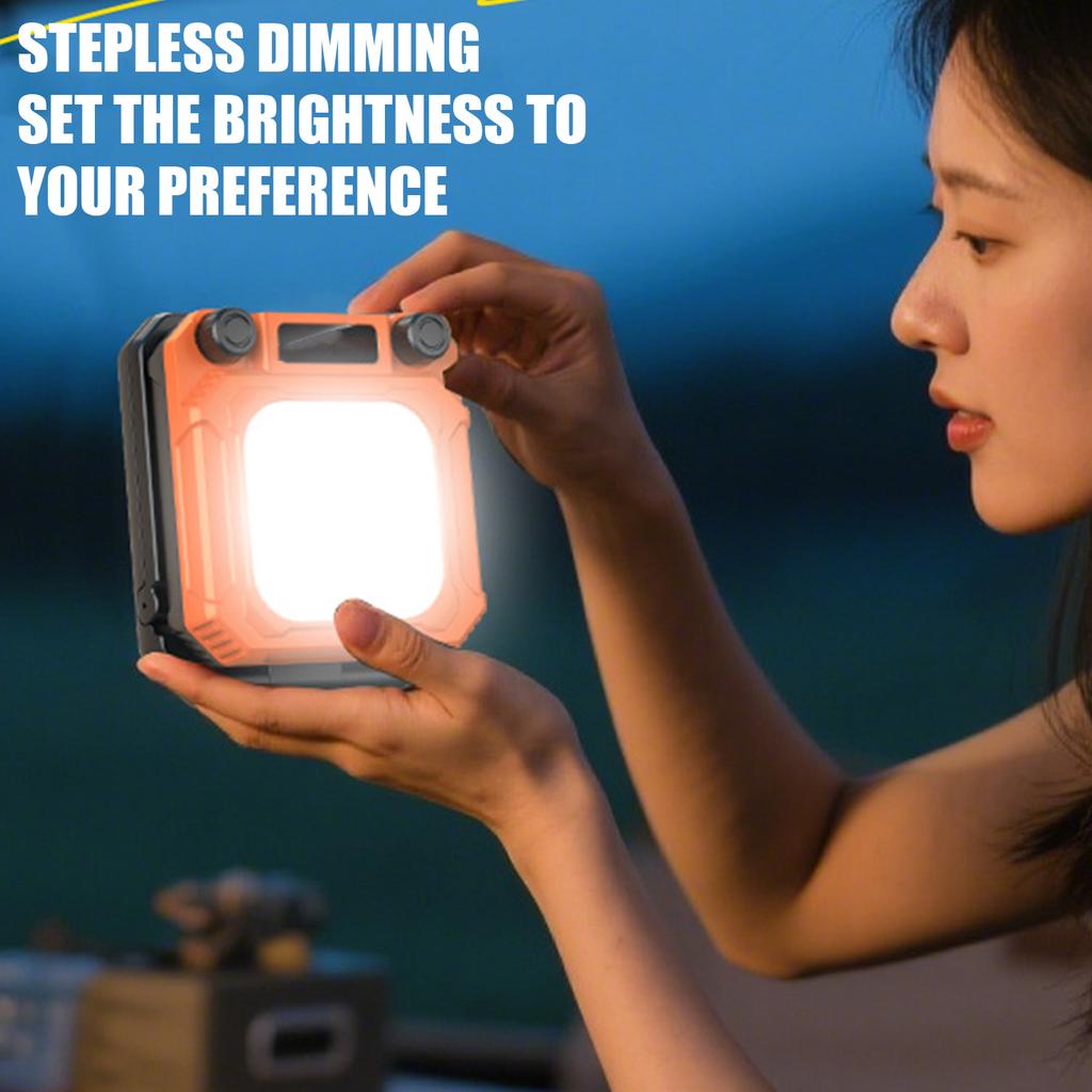Hand Crank Tent Light Rechargeable Mini Flashlight with Stand Camping Lamp for Outdoor Emergency Lamp