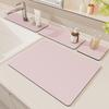 Water Absorbent Sink Mat PVC Countertop Protector Bathroom Kitchen