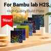 H2s Bauplatte für Bambu H2S PEI texturiert Bambulab Bauplatte beidseitig Federstahlplatte Bett 3D-Drucker Zubehör