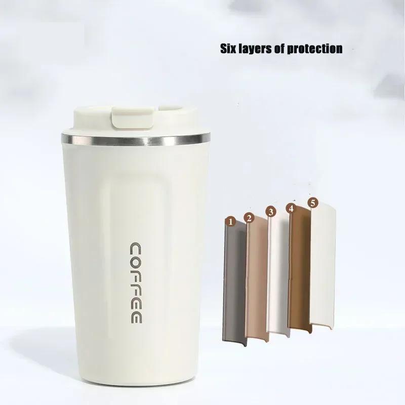 1PC 304 Stainless Steel Insulated Mug for Men and Women Large Capacity Coffee Mug, Office Outdoor Portable Car Mugs
