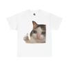 Cute Thumb Kitty Meme Heavy Cotton Tee