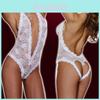 Elegant Lace Bodysuit Set For Women With Open Crotch And Exquisite Sheer Design