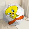 1PC Warner Tweety Bird Automatic Open/Close Umbrella with Windproof, 55-Rib Sturdy Canopy, Durable Ribs1272A