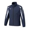 Mizuno MC Line Windbreaker and Training Deep Navy X Size XL Jacket, Water-Repellent Windproof, Wear, 32MEC015, Unisex, White,