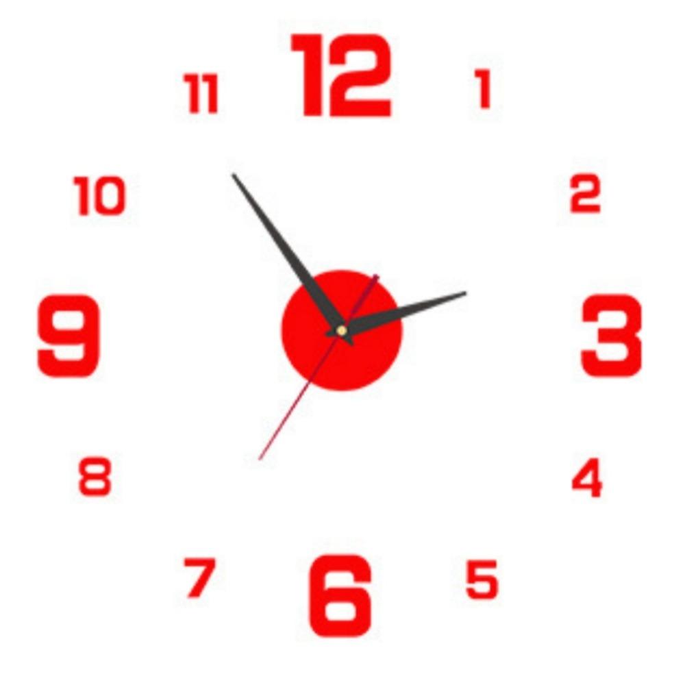 Kreative rahmenlose Wanduhr Wandmechanismus DIY Nachtlicht Zeiger Aufkleber Wanddekoration Haus Stille Uhr Wohnzimmer Büro