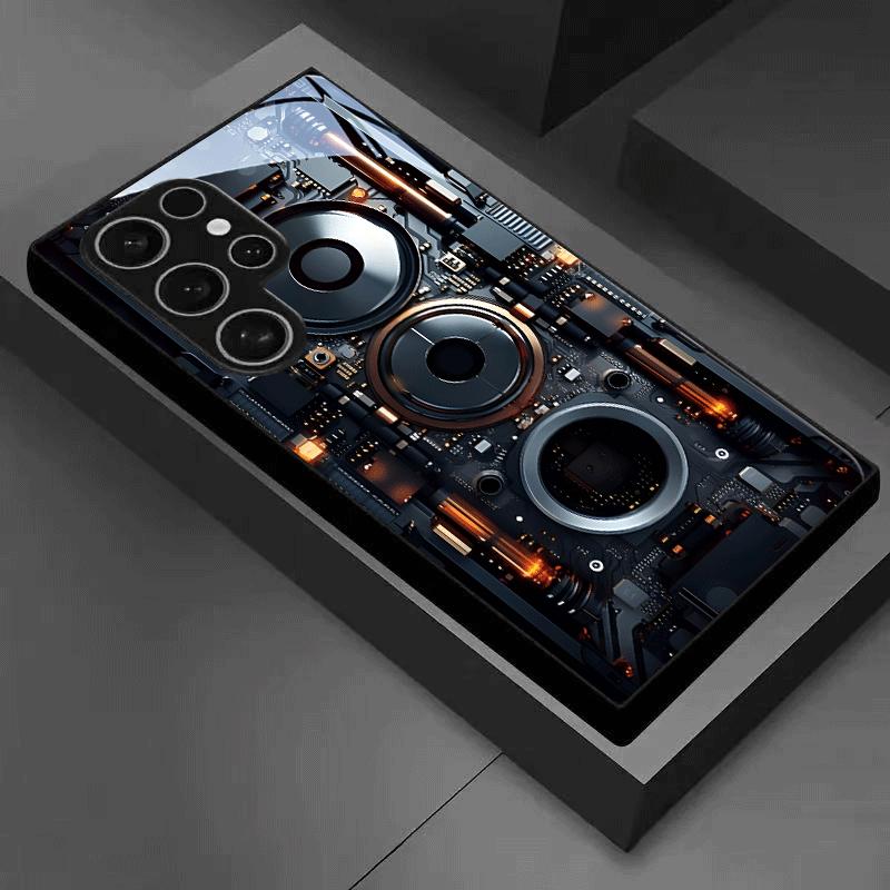 Exquisite Luxury High-end PhoneCase Glass TPU PhoneCase for Samsung Galaxy S26 S25 S24 S23 S22 S21 FE Ultra Plus Dropresistant