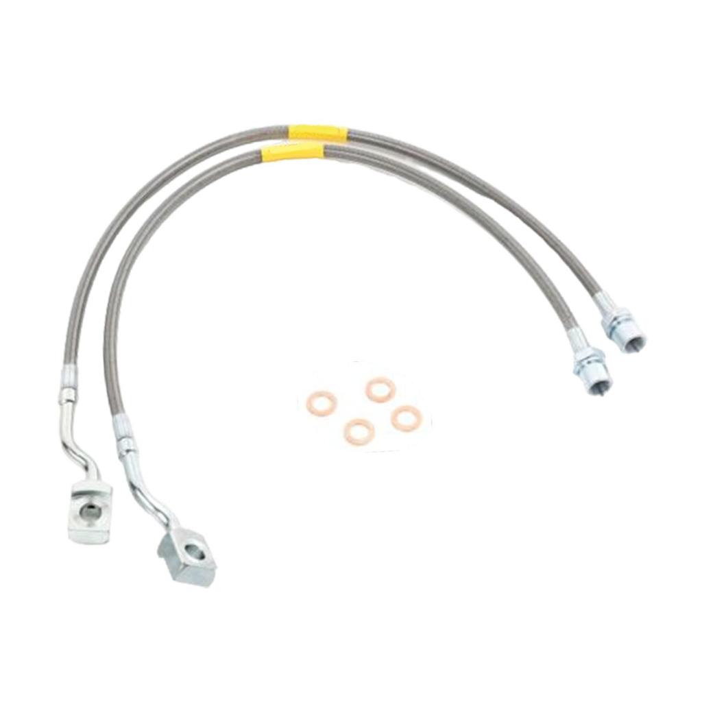 Professional Front Brake Lines Replacement Kit Stainless for 1500 2500 3500 HD Vehicle Upgrade