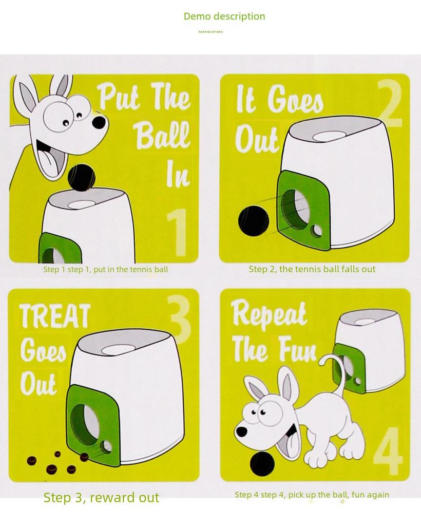 Interaktywna Nagroda do Treningu Psa Podajnik Piłek Tenisowych Zabawka