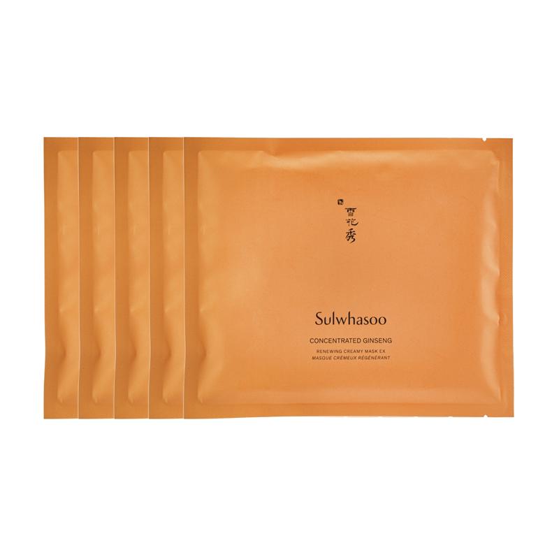 Sulwhasoo Concentrated Ginseng Renewing Creamy Mask EX 5 Pcs-Box Not Included