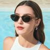 Sexy Vintage Cat Eye Sunglasses Women Men Punk Big Frame Luxury Designer Metal Eyewear Sun Glasses