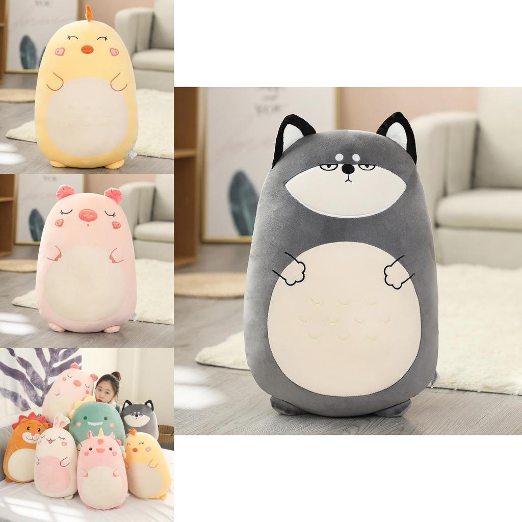 Soft And Adorable Animal Plush Toy Pillow For Children's Gift Dinosaur/lion 17.1in-31.5in