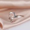 My Shape Cute Cat Rings Lovely Kitten Stainless Steel Finger Ring for Women Girls Adjustable Size Ring Fashion Jewelry Gifts