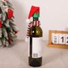 For Christmas Wine Bottle Mini Santa Hat and Scarf Kit Adds Seasonal Charm to Holiday Table Settings and Party Displays