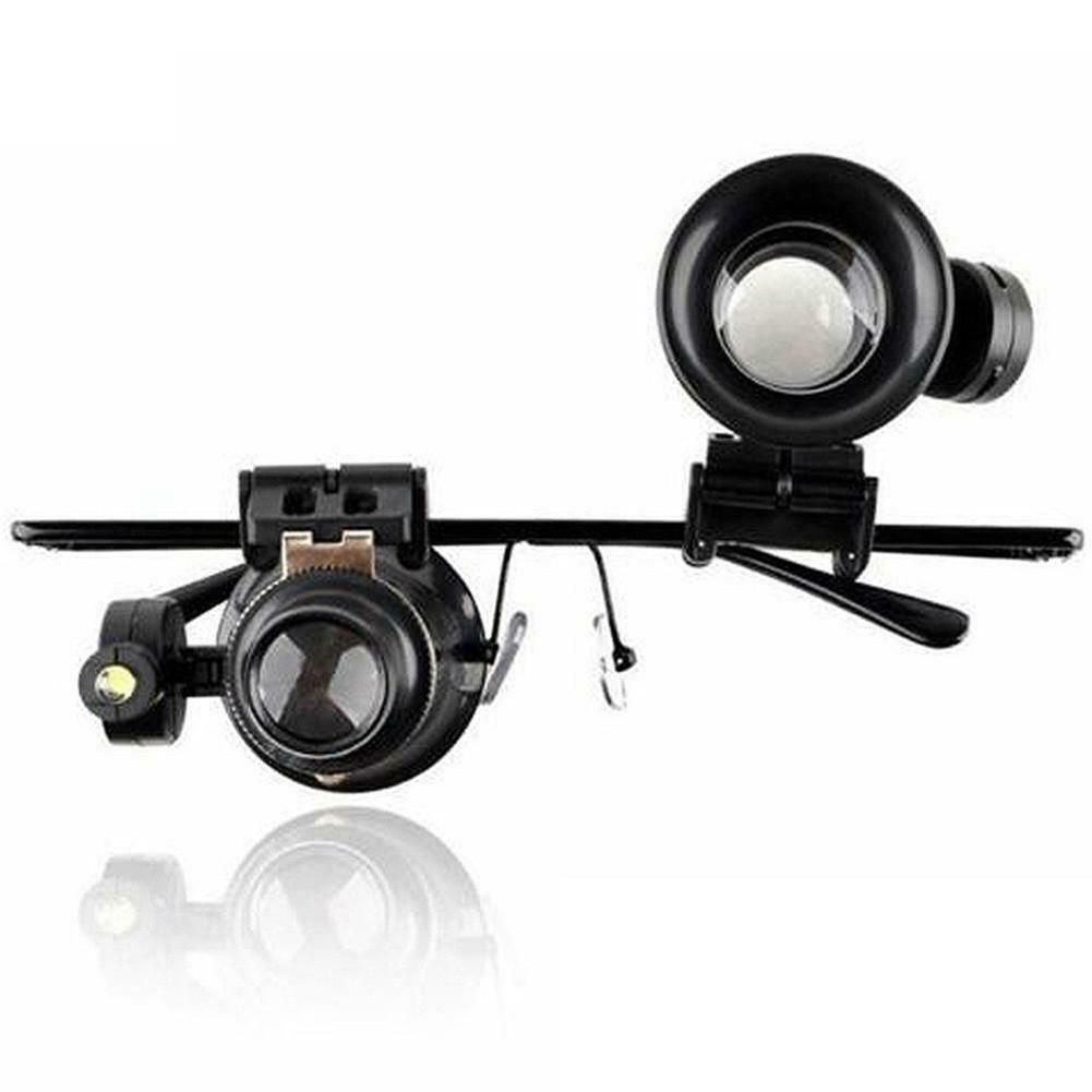 For Jewel Inspection 20x Magnification Jeweler Repair Tool 20x Magnifying Glasses With Led Light Coin Magnifier