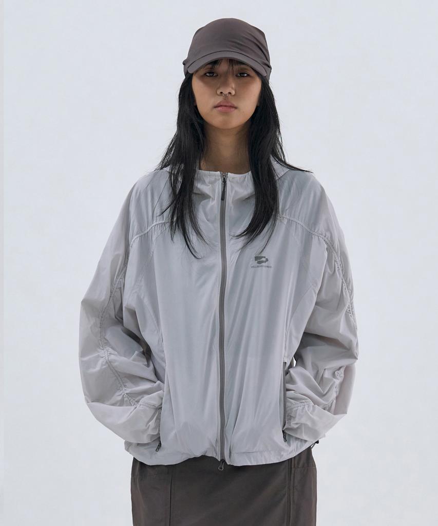 Wellbeing Express Light Nylon Windbreaker Warm Gray