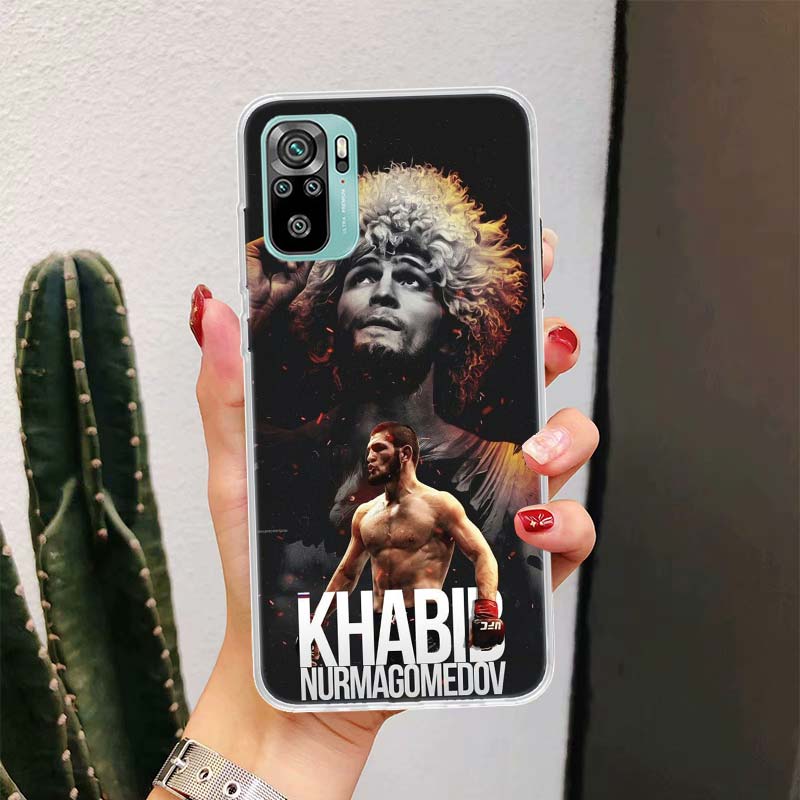 

Khabib Nurmagomedov For Xiaomi Redmi Note 14 13 12 11 Pro Plus Phone Case 14S 12S 11S 11E 11T 10S 10 9S Fundas Cover Coque Redmi Redmi Note 14 5G
