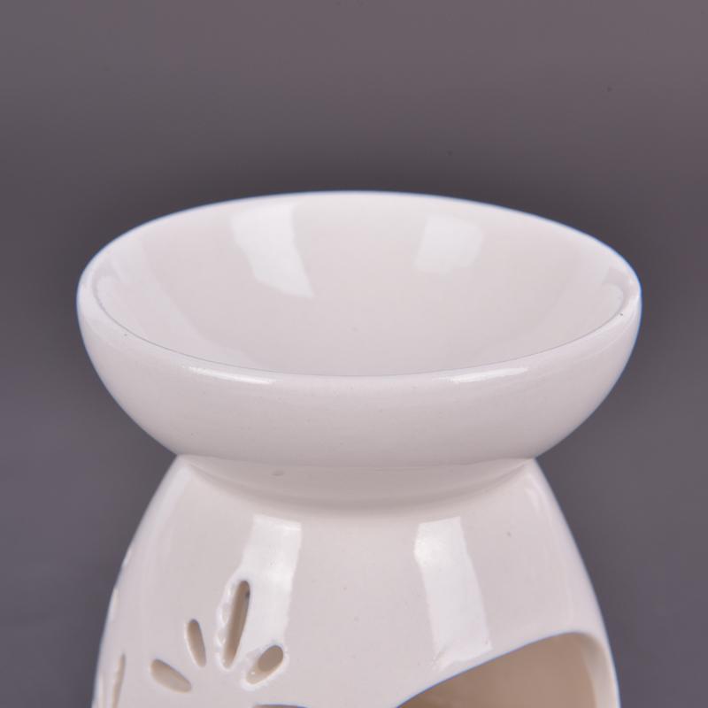 Ceramic Aroma Burner Essential Oil Lamp Hollowing Candle Holder Incense Censer