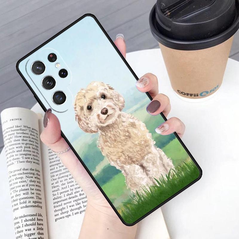 Cute Cockapoo Dog phone case Cover For Samsung Galaxy S24 S25 Ultra S21 S22 Ultra S10E Note 10 Plus Note 20 FE S23