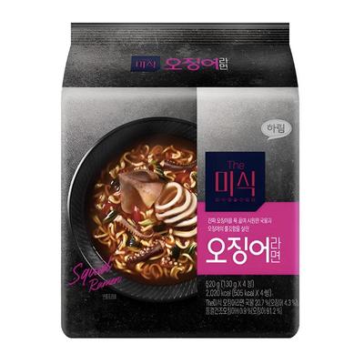[Harim] The MISIK Squid Ramen 130g X 4 Packs